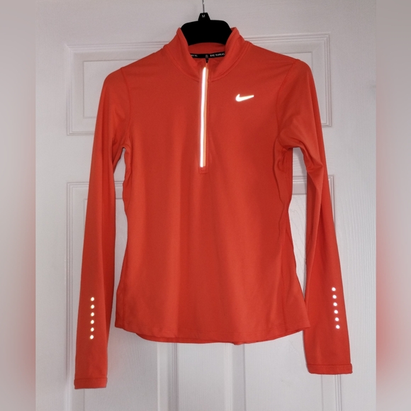 Nike Women's Orange Long Sleeve Top - Picture 1 of 6